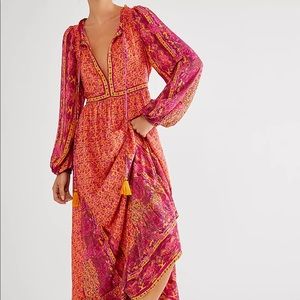 Free People Happy Feelings Midi Dress S